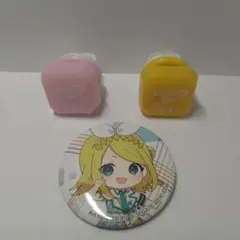 プロセカ　セカライ　鏡音リン　巡音ルカ　リングライト　缶バッジ