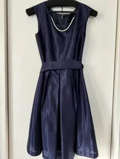 LAISSE PASSE パーティードレス レッセパッセ ネイビー