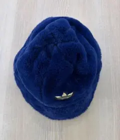 adidas ネイビー バケットハット フリース