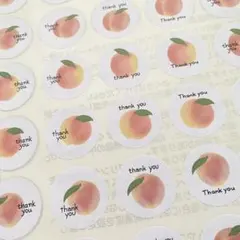 サンキューシール　桃