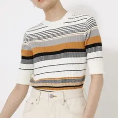 AZUL BY MOUSSY リブ編みニット