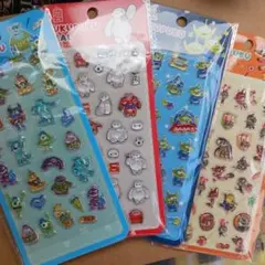 ディズニー　ぷくぷくシール　4枚セット