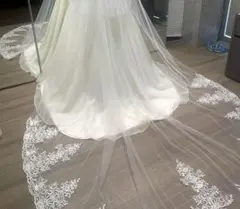 結婚式　ロングウェディングヴェール