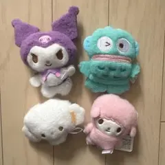 サンリオふわもこワッペンこれくしょんマスコット4個セット