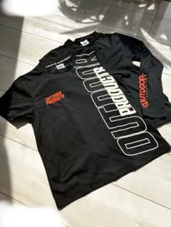 OUTDOOR PRODUCTS 黒 半袖Tシャツ/インナーシャツ付き