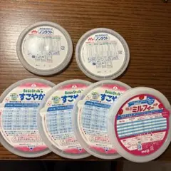 ミルク　缶　蓋　ノンラクト　すこやか　ミルフィー6個　セット