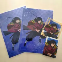 鬼滅の刃　アニプレックスオンラインくじ クリアファイル クリア色紙　ブロマイド
