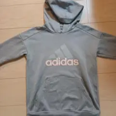 adidas グレー フード付きトレーナー