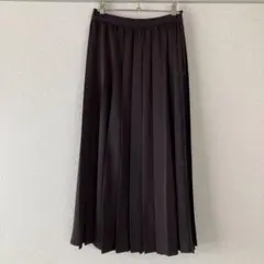 ユニクロ アシンメトリープリーツスカート ワイン S