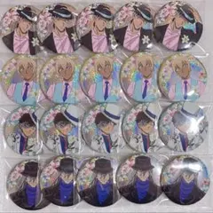 名探偵コナン ブラウスタイル 缶バッジ 赤井 安室 キッド ジン