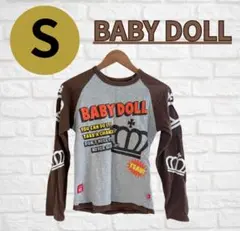 BABY DOLL/S/長袖/Tシャツ/グレー/ブラウン/トップス/レディースのサムネイル
