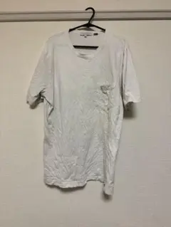 ホワイト Tシャツ Lサイズ ポケット付き