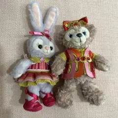 ダッフィー＆フレンズ☆35周年ハピエストセレブレーション2018ぬいぐるみバッジ