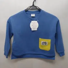 新品タグ付き　青裏起毛トレーナー　110cm