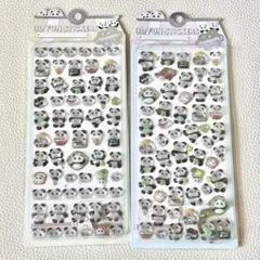 海外限定正規品 パンダ 3Dシール 2枚セットのサムネイル