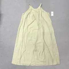 ★新品★ coen ツイルワンピース　リネンブレンド　2WAY イエロー