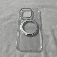スマホケース iPhone16Pro クリア スタンド機能 リング付き