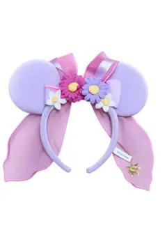 ディズニー カチューシャ 花飾り付き