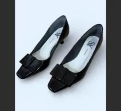 SY UNITED ARROWS フラット リボン パンプス エナメル22cm