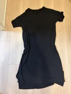 UNIQLO AIRism Vネック ワンピース ブラック S エアリズム