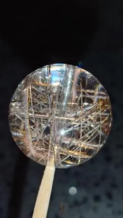 高品質 スティブナイトインクォーツ ビーズ 貫通穴あり 水晶クリア 2-8 