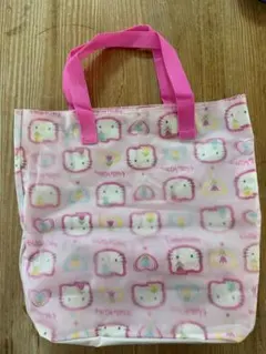 ハローキティ トートバッグ レトロ チューリップ SANRIO 平成 エコのサムネイル