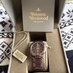 薇薇安·威斯伍德 石英腕錶 (棕色)