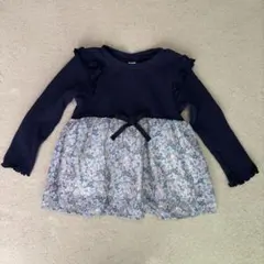 apres jour clair 90 長袖トップス チュニック ネイビー