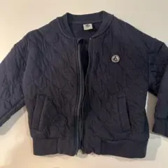 プチバトー　キッズ ジャケット ネイビー キルティング