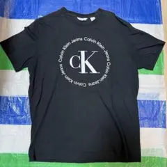 Calvin Klein Jeans CKロゴ 半袖Tシャツ ブラック Mサイズ
