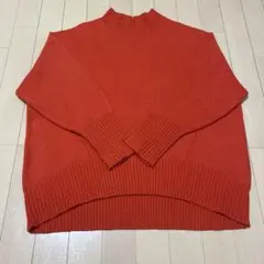 AMERICAN HOLIC オレンジ ハイネック セーター M
