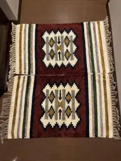 【手洗い可】キリムラグマット 75×46cm 同柄2枚セット