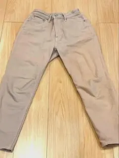 【美品】ベージュ/ストレートレッグ/チノパン/レディース/Lサイズ
