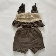 Cottoll オリーブグリーン チェック柄 セットアップ