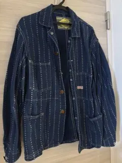 TCB jeans Cathartt Chore Coat Paw Stripe
