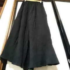 CHARMBERRYTIC　シフォンフレアワイドパンツ　スカンツ　スカーチョ　黒