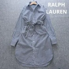 ラルフローレン　国内正規品　近年モデル　ゆったり　ポニー刺繡　シャツワンピース