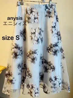 anysis エニシィス　花柄スカート　S
