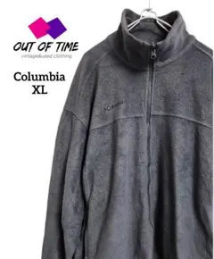 Columbia コロンビア フリース フルジップ チャコールグレーXL