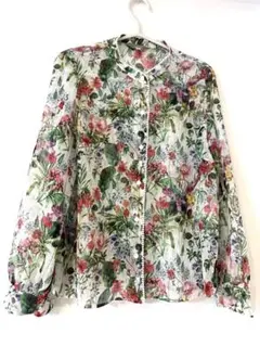 ADORE アドーア シルク100 ブラウス プリーツ ボウタイ タック シアー ADORE アドーア シルク100 ブラウス プリーツ ボウタイ タック シアー