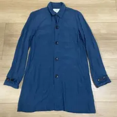 ステュディオス　ステンカラーシャツコート　ターコイズブルー　0(XS)