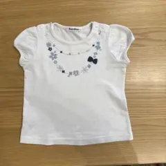 familiar 花柄刺繍 Tシャツ 90