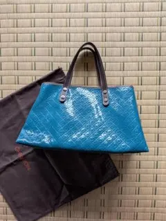GHERARDINI ハンドバッグ ターコイズブルー