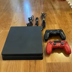 PlayStation 4 本体 赤黒コントローラー付き