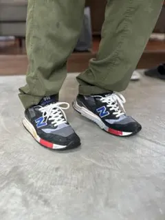 New Balance 998 スニーカー ブラック/グレー