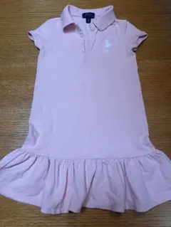 PoloRalphLaurenラルフローレン　ピンク　半袖ワンピース 6/120