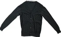BURBERRY BLACK LABEL カーディガン メンズM グレー