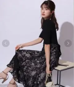 【Rirandture】レースドッキングワンピース