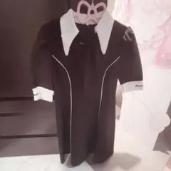 EATME イートミー バイカラーパイピングワンピース ブラック S