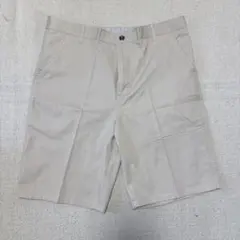 新品・未使用 ベージュ ショートパンツ サイドポケット付き L メンズ 夏 秋